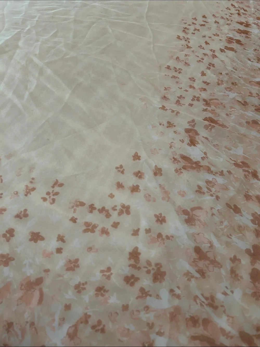 LC Lauren Conrad Blush Watercolor Butterfly Floral Oversized Flowy Scarf - 72